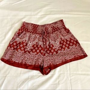 I The Wild Patterned Red Skort